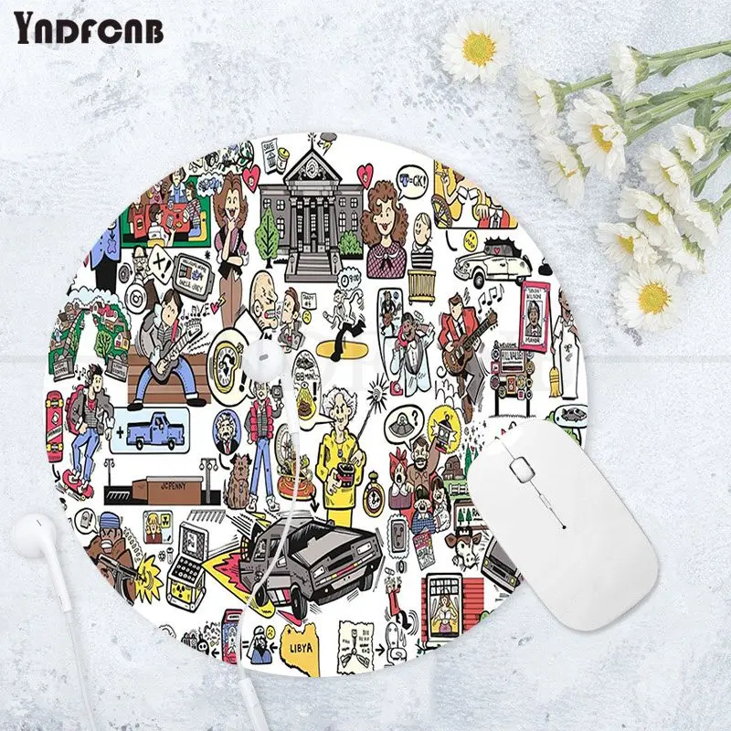 

YNDFCNB Top Quality back to the future Rubber Mouse Durable Desktop Mousepad gaming Mousepad Rug For PC Laptop Notebook