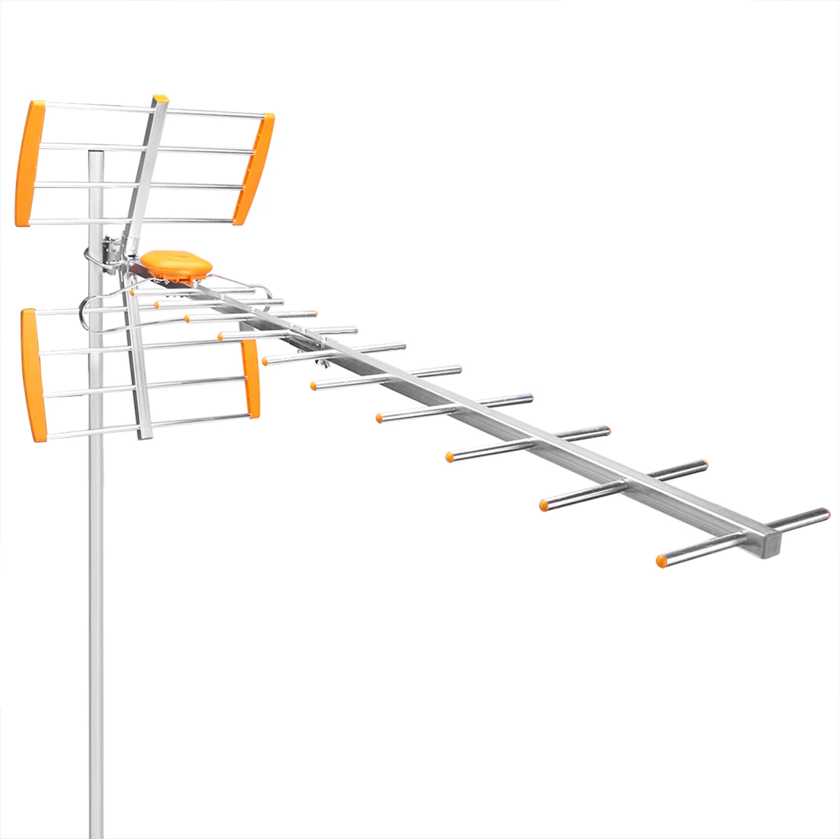 High Gain HDTV Digital Outdoor TV Antenna 80Mile Reception Range 470MHz-860MHz Amplified Outdoor/Attic/Roof | Электроника