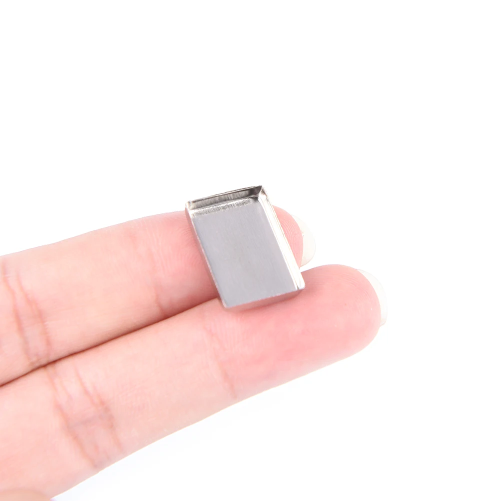 10 шт./лот пустые прямоугольные железные оловянные кастрюли для пудры тени век