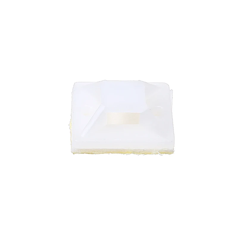 Белые базовые крепления для кабеля 100 шт./компл. 2 см х самоклеящиеся на молнии