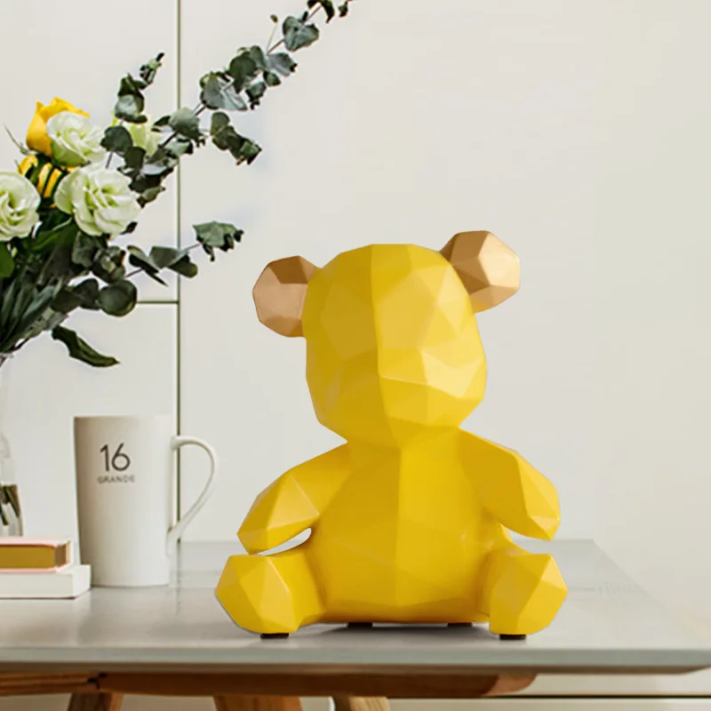 

2020 модная фигурка медведя из смолы, домашний декор, скульптура в виде животного, украшение для дома, офиса, сада, медведь, украшение, рождественский подарок для детей