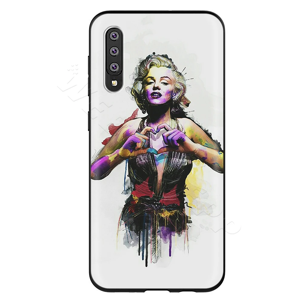 8 Webbedepp Мэрилин Монро Чехол для samsung Galaxy S7 S8 S9 S10 Edge Plus Note 10 8 9 A10 A20 A30 A40 A50 A60 A70 - Цвет: 8