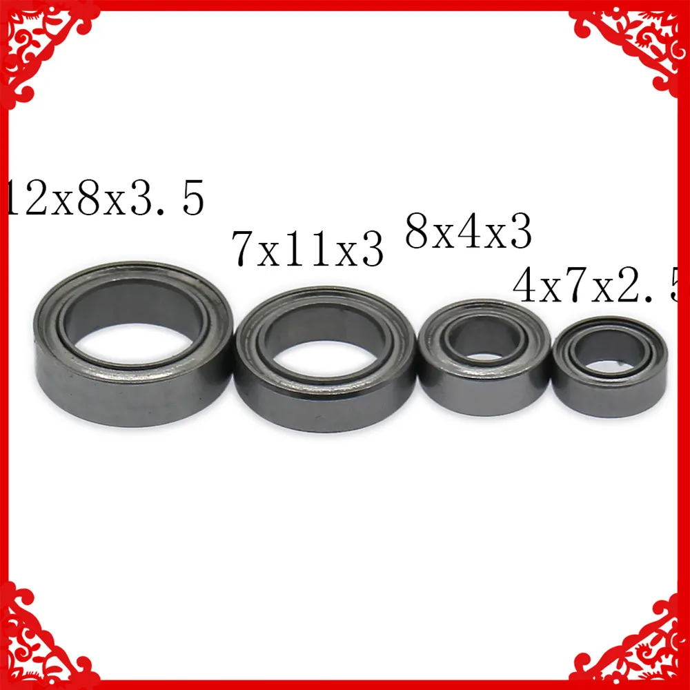 

Ball Bearing 12x8x3.5 7x11x3 8x4x3 4x7x2.5mm 4PCS Metal For Rc Hobby Model Car 1/14 Lc Racing Full Series Bearing HM6110 HM6042