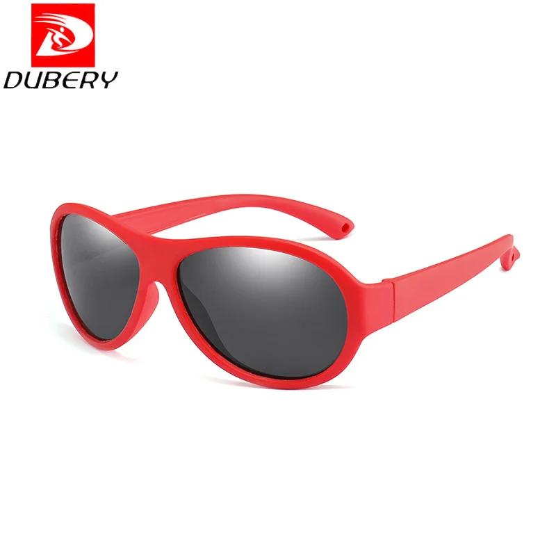 DUBERY Поляризационные детские солнцезащитные очки для пилота TR90 защитная оправа