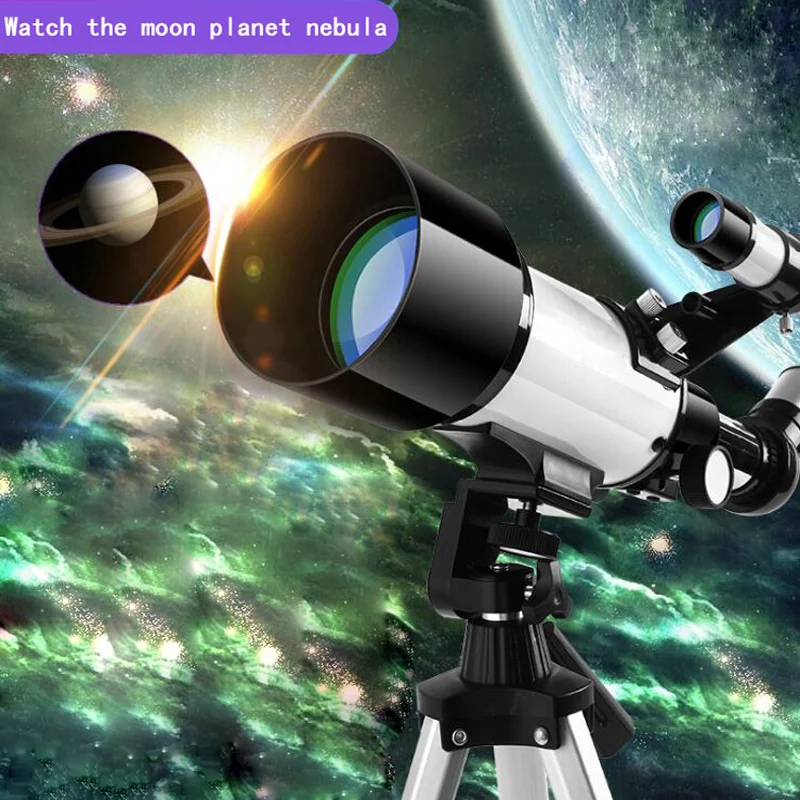 Lusun 40070 мощный астрономический телескоп HD с высоким увеличением часы Луна