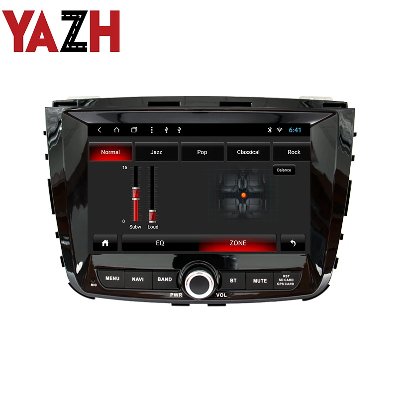 Автомагнитола YAZH 1080*600 HD IPS 1 Din для Ssangyong Rexton 2017 2018 с головным устройством 9 дюймов GPS