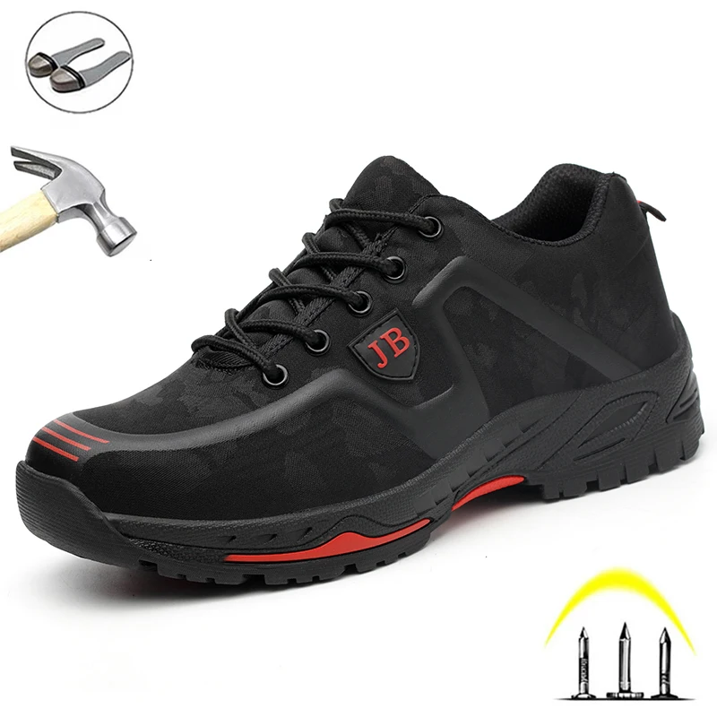 

Winter Boots Men Safety Shoes Indestructible Working Steel Toe Anti-Smashing Construction Safety Work Sneakers