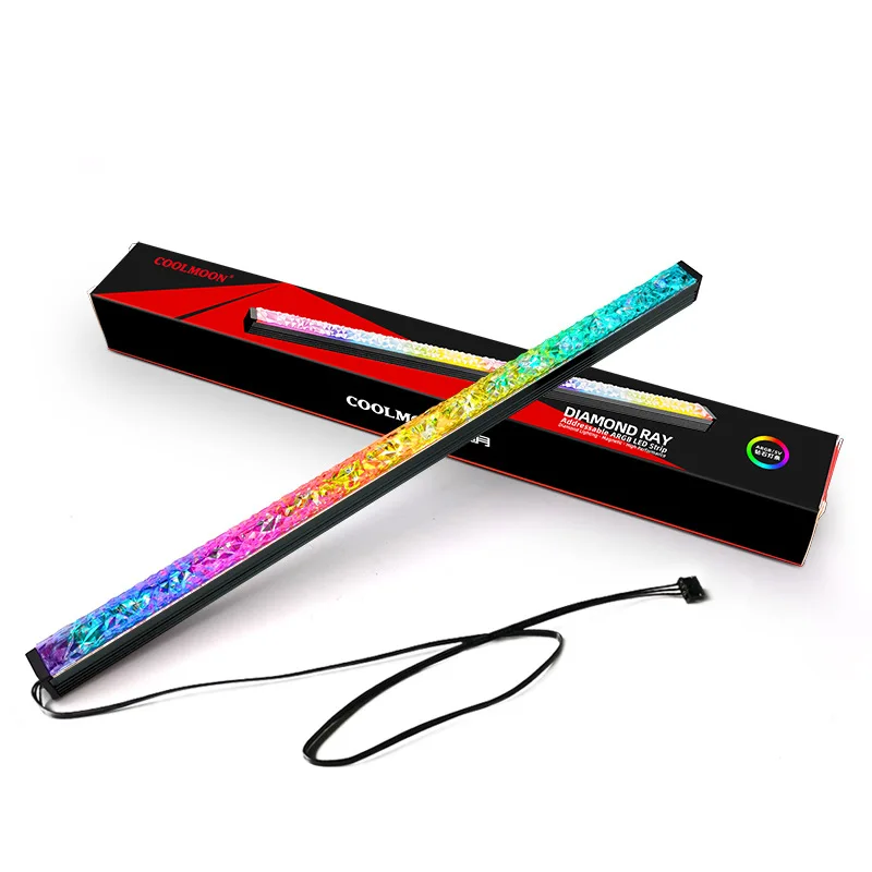 Светодиодный чехол RGB из алюминиевого сплава поликарбонат 5 В A дюйма 28 см|Кулеры и