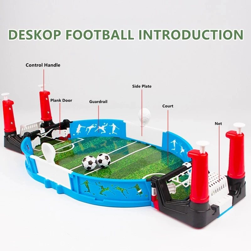 

1@# Mini Table Sports Football Double Battle Interactive Toy Football Arcade Party Game Children Children Adults