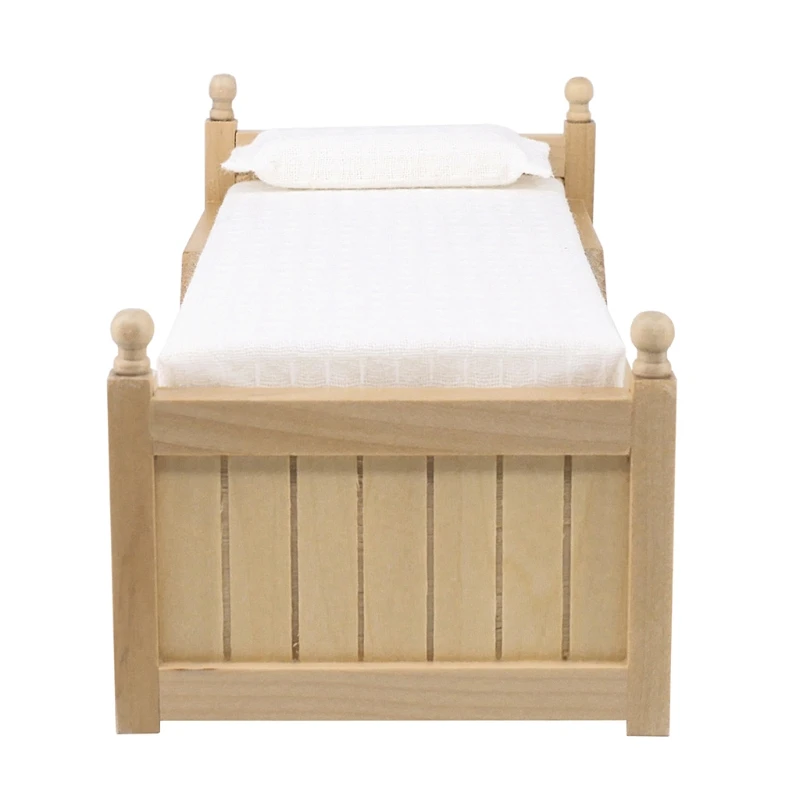 

1:12 Scale Mini Drawer Bed Model Dollhouse Miniature Accessory Bedroom Furniture