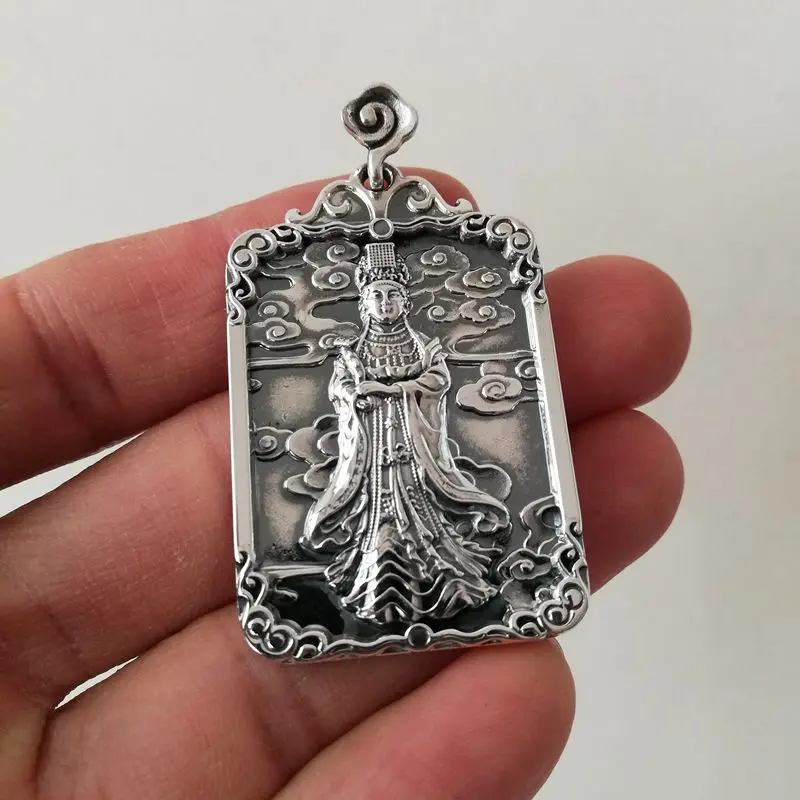 

Pendant 990 Foot Silver Necklace Pendant for Men and Women