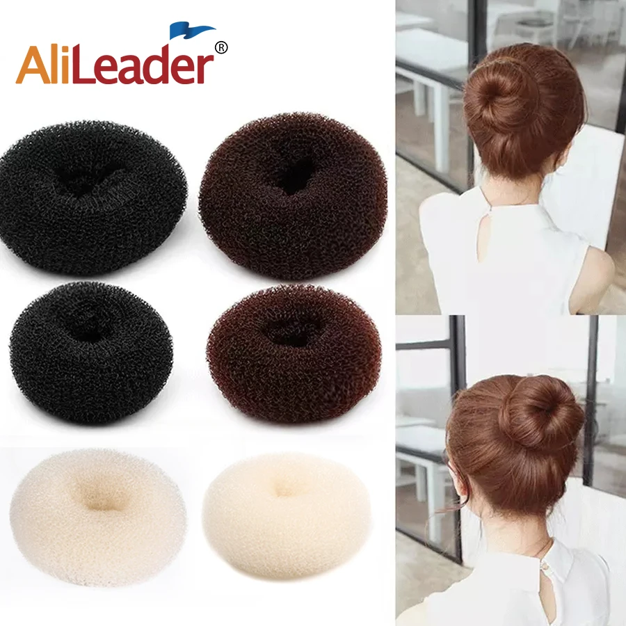Alileader Новинка 1 шт. белый/коричневый/темно-бублик для волос пучок французский
