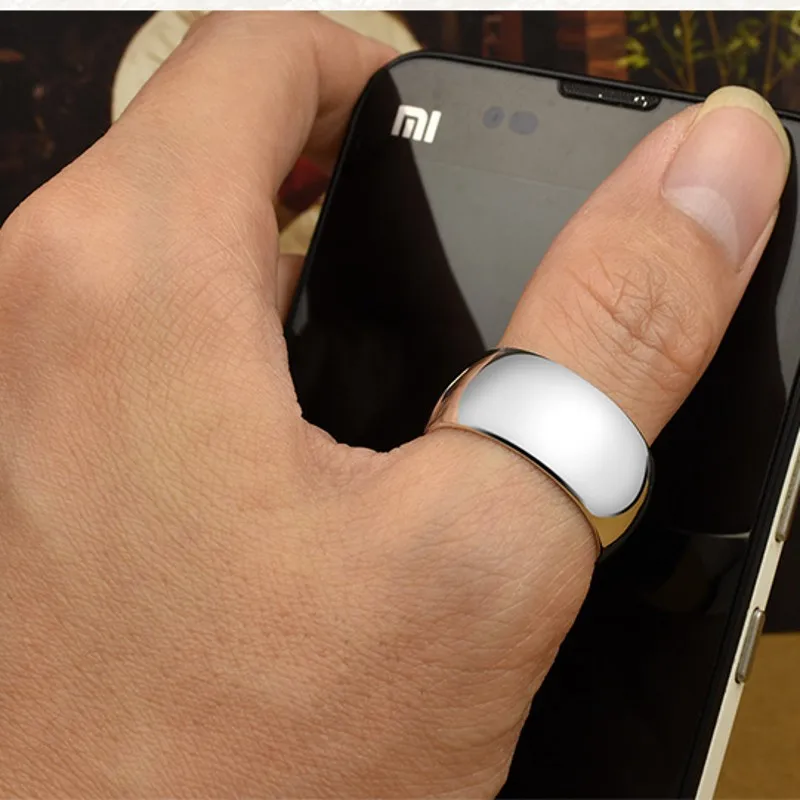 Thumb rings Wang Chunyin ring 990 smooth index alive Men exaggerated large fat silver personality | Украшения и аксессуары