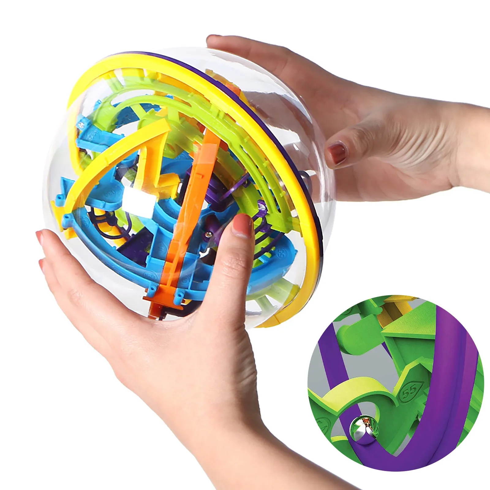 

3D Maze Game with 158 Obstacles Laby rinth Ball 3D Puzzle Toy Magical Maze Ball Children Festival Birthday Gifts детские игрушки