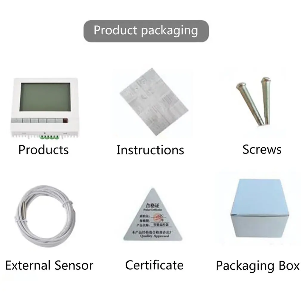 Программируемый термостат для теплого пола 220 В 25 А|Контроллер двигателя| |