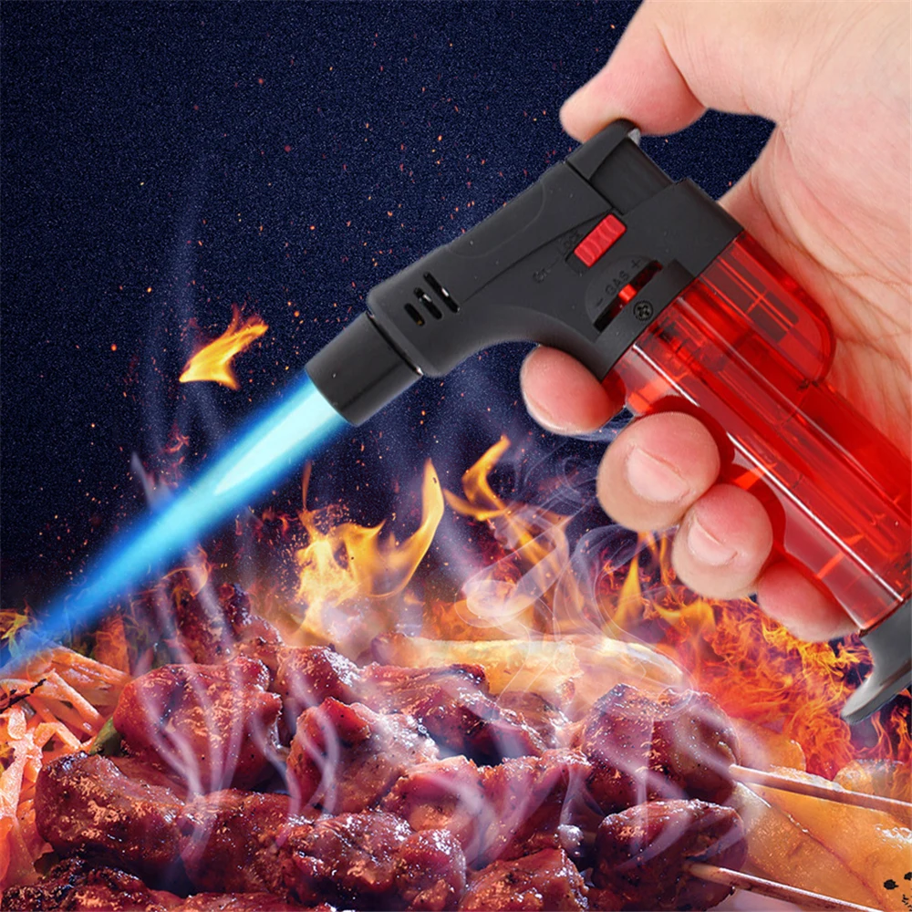 Супер-струйная зажигалка надувная Регулируемая Бутановая газовая турбо-факел