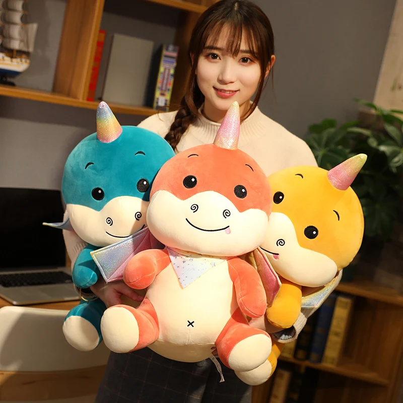 Новая плюшевая кукла единорог летающий дракон симпатичная маленькая динозавр