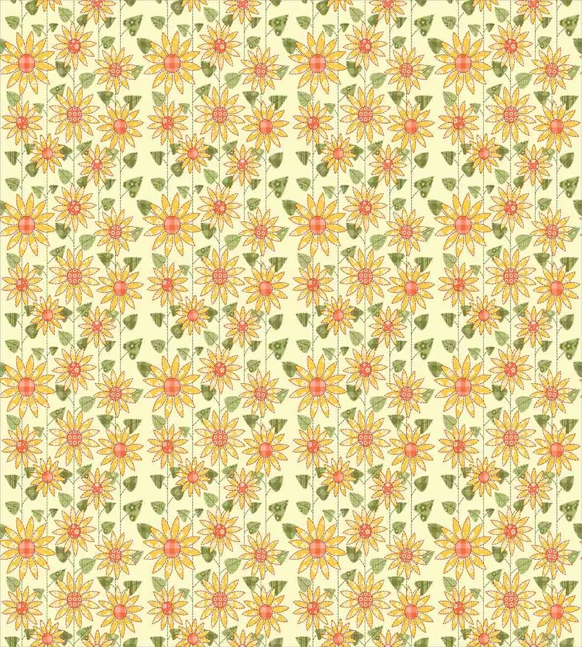 Комплект постельного белья из 3 предметов с пододеяльником подсолнухами и