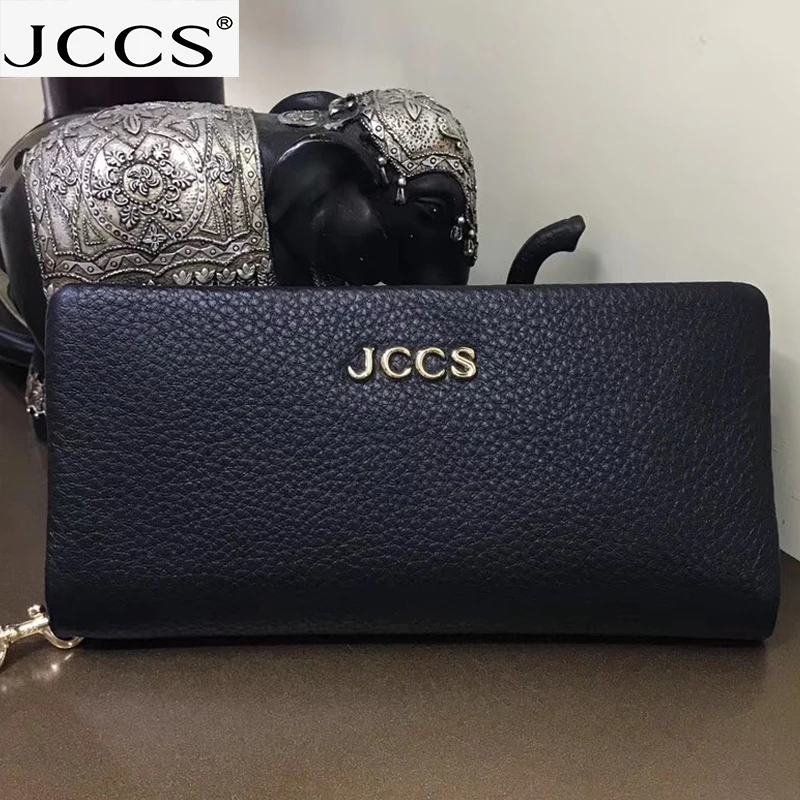 

JCCS Design Wallet Fashion Women's Day Clutch Genuine Leather Handbags Coin Purse Clutch Wrist Bags iphone Case JS3205