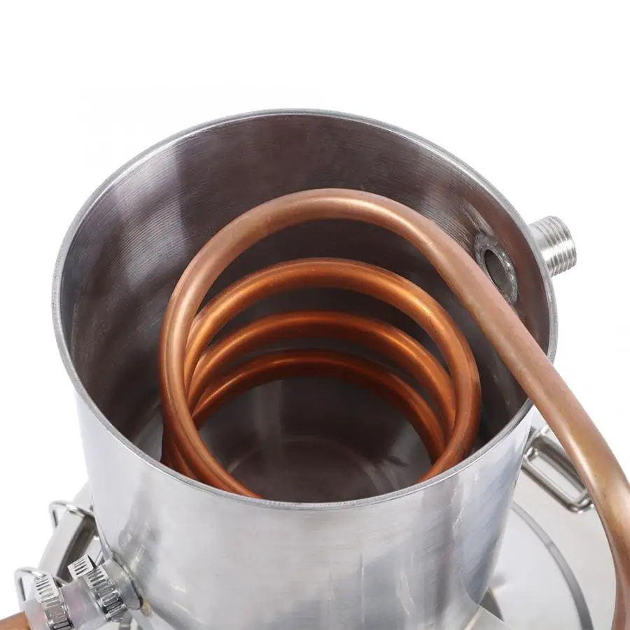 Дистиллятор DIY для дома 12 л медная трубка изготовления спирта воды вина виски