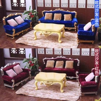 125 diy dollhouse miniature furniture couch sofa cushion set model toy