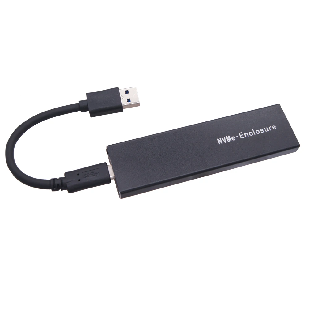 M.2 NVME корпус алюминиевый TYPEC3.1 Мобильный HDD Box Optibay чехол типа C3.1 RTL9210 M. 2 USB3.1 PCIE SSD U.2