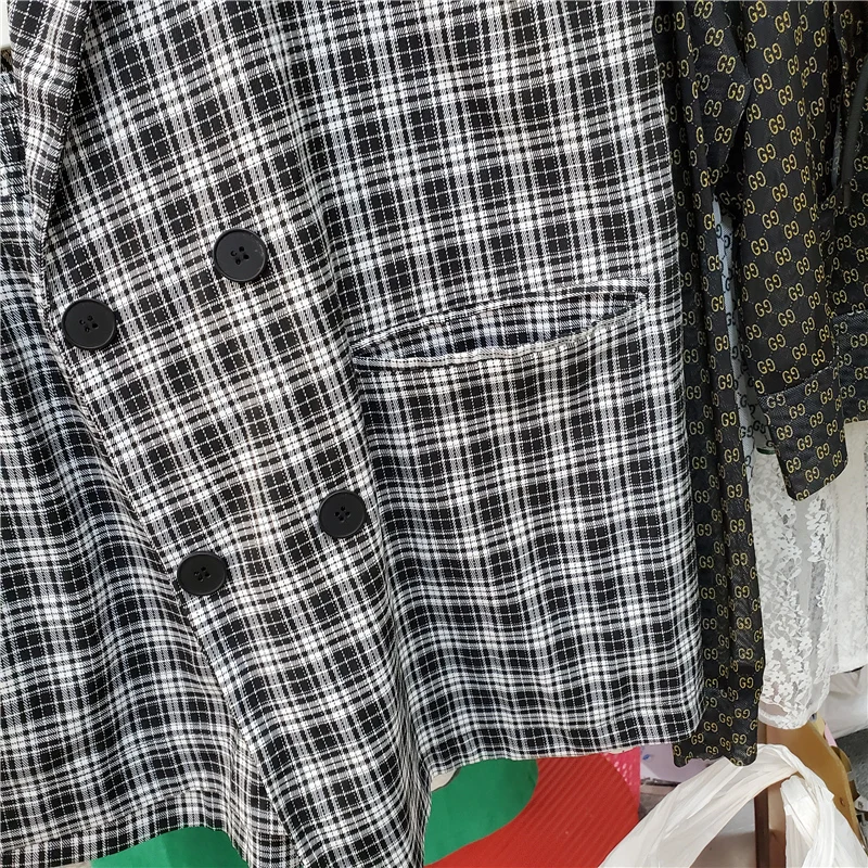 

Plaid Blazer shorts suit women's summer 2021 fashion small suit two piece suit fashion