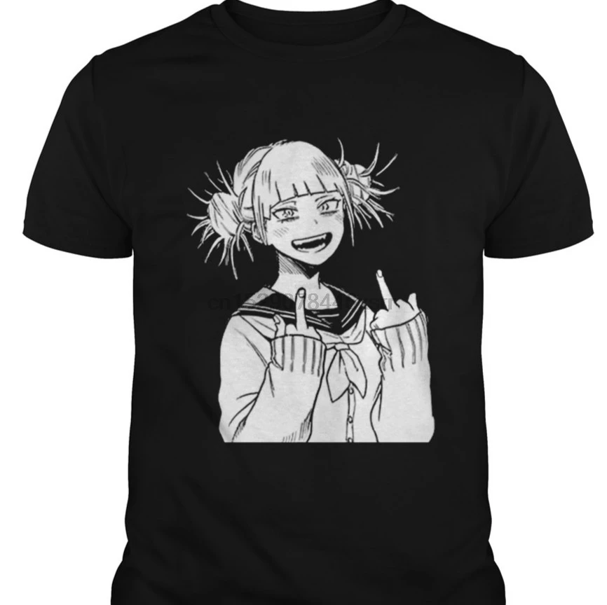 Забавная Мужская футболка Женская Новинка рубашка Boku No Hero Toga Mad Cool