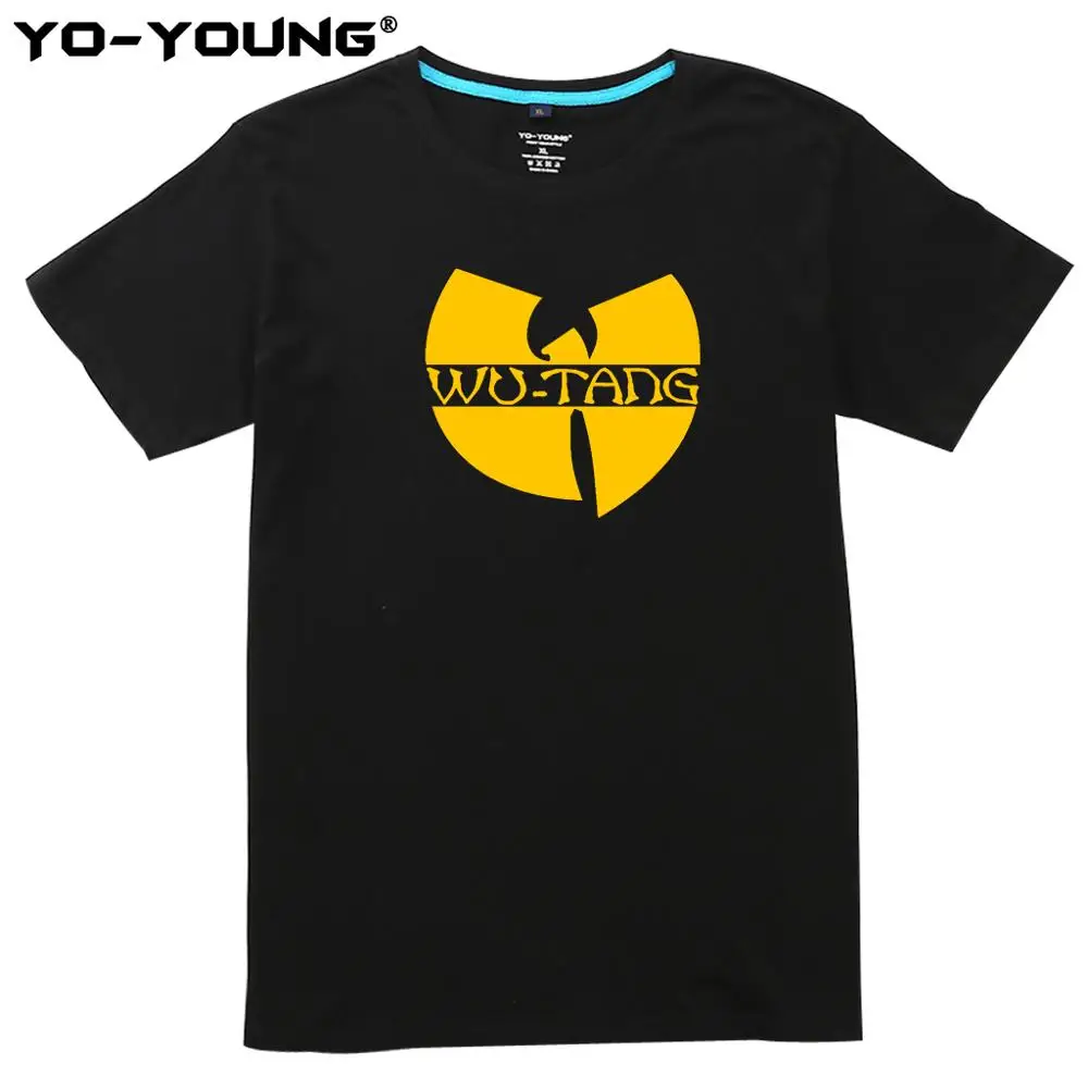 Новинка Мужская футболка из 100% хлопка летние футболки унисекс Wu Tang с принтом букв