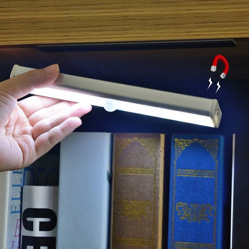 

10 LED USB Rechargeable Night Light Home Wireless Motion Sensor Light Under Cabinet Wardrobe Closet Kitchen Sensor Light Lamp
