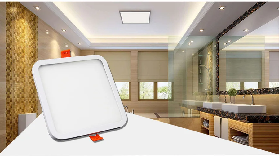 

Led Downlight Ultra Thin Round Square Recessed Spot Lamp 6W 8W 15W 20W 220V Can Adjustable Ceiling LED Panel Light