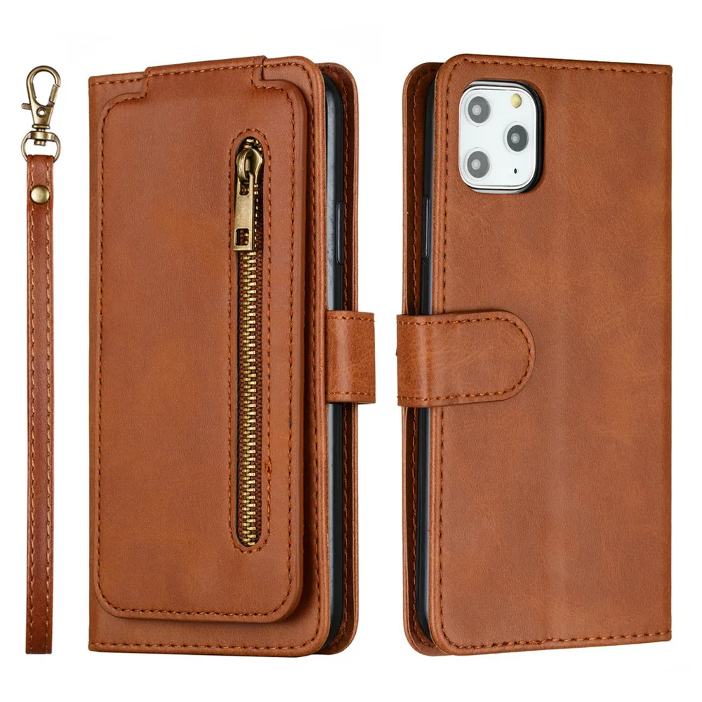 

Card Slot Leather Etui for iPhone 12 2020 Flip Case iPhone 11 Pro Max Xs Xr X 8 7 6 SE Luxury Case iPhone12 Mini Wallet Cover