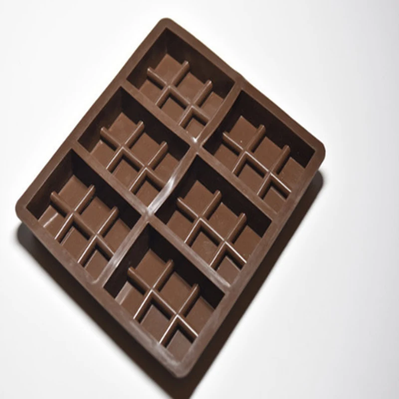Силиконовые формы для шоколада 6 ячеек большие мыши торта желе пудинга льда