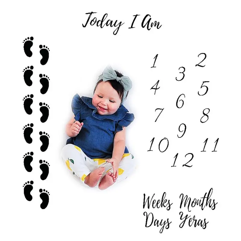 

Newborn Photo Props Blanket Infants Photography Background Cloth Baby Growth Milestone Photos Prop