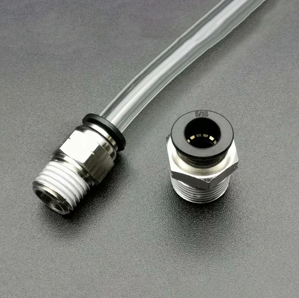 1/" 1/4" 3/" NPT Мужской x Fit 5/32" до 1/" OD трубка пневматические фитинги нажимной разъем