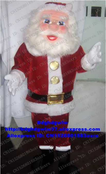 Костюм талисман Санта Клаус для взрослых мультяшный персонаж праздничная