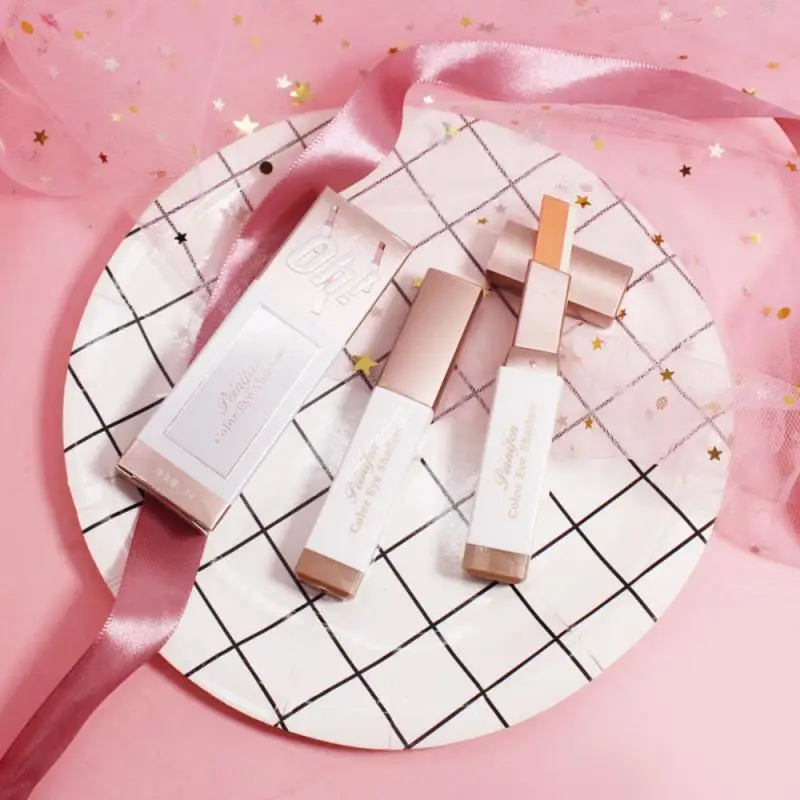 Два Цвет градиент стерео тени для век Ручка Двойной цвета Прожигающий палка