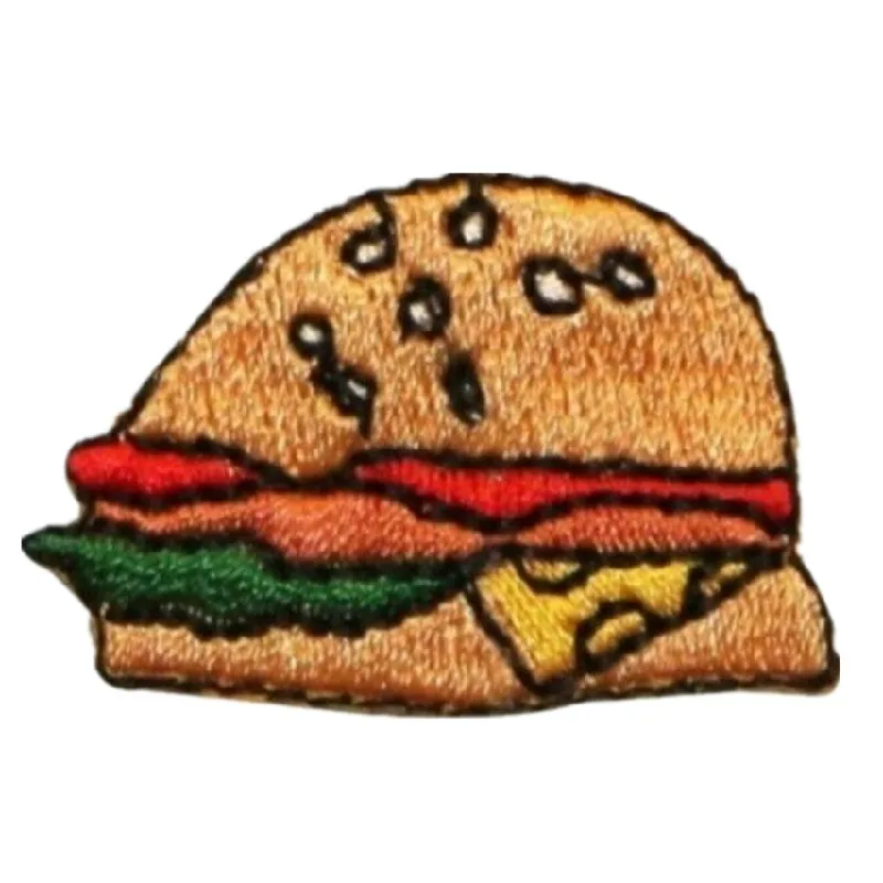 Сделай Сам Вышивка на заказ патчи гамбургер вышивка значок аппликация для