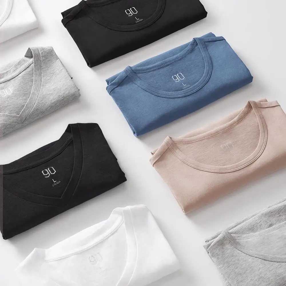 

Youpin T-Shirt Silver Lon Antibacterial T-Shirt Men Sweat-Absorbent And Quick-Drying Deodorant Ultra-Thin Tshirt