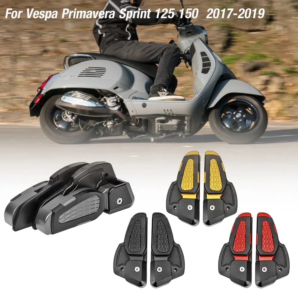 Алюминиевая задняя Подножка для мотоцикла с ЧПУ Vespa Prima 125 150 SPRINT 2017 2021 удлинитель