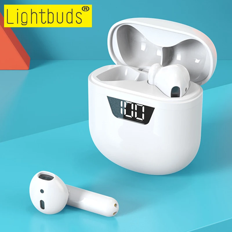 

Original TWS Headphones Wireless Bluetooth 5.0 Earphones Sport Headset With Mic LED Handsfree Earbuds For Redmi Samsung Phones