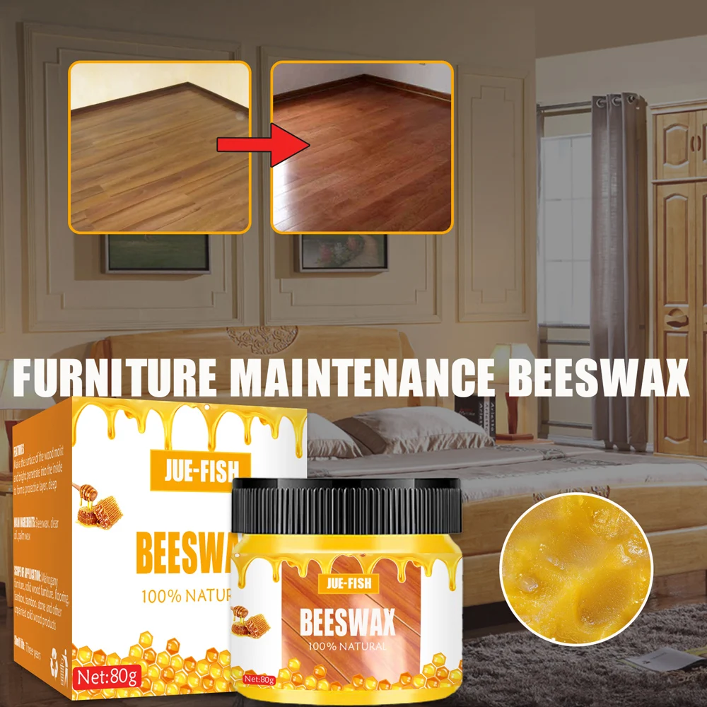 

Wood Seasoning Beeswax Multipurpose Beeswax Furniture Polish Wood Furniture Cleaner Wax for Home Office Scratchers воск