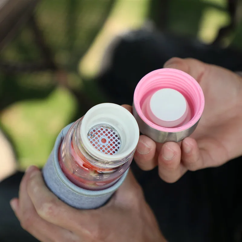 Keelorn Милая бутылка для воды 250 мл мини чашка чая с молоком фильтром девочек