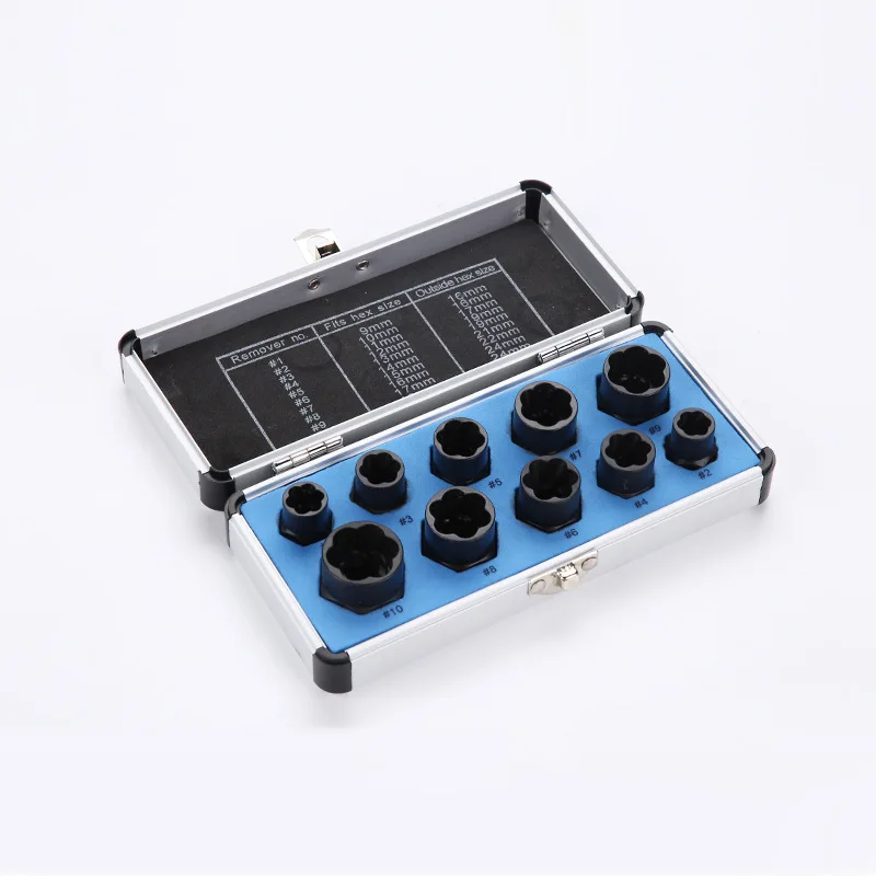 10 шт. набор инструментов для удаления поврежденных круглых болтов 9 19 мм| |