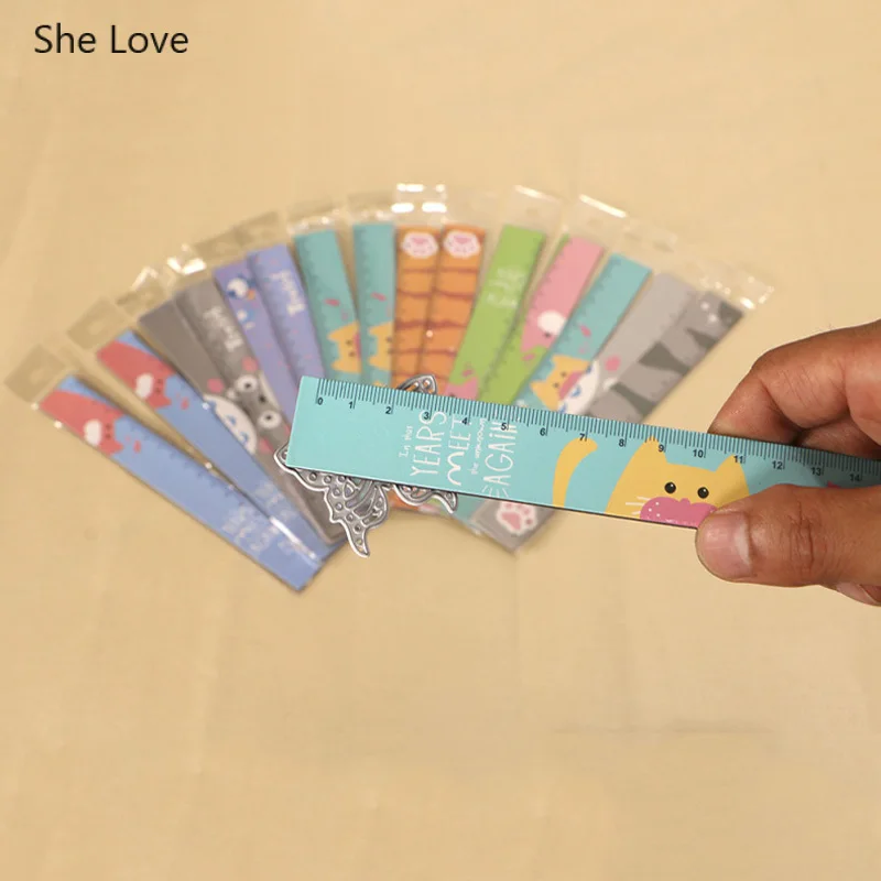 Очаровательная линейка для резки кошек с героями мультфильмов новинка 2019