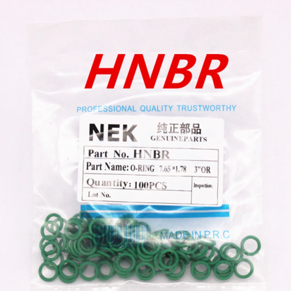 

Резиновое уплотнительное кольцо HNBR #6 R12, высокотемпературное сопротивление для автомобильного кондиционера, 1/4 7,65 3/8 1/2