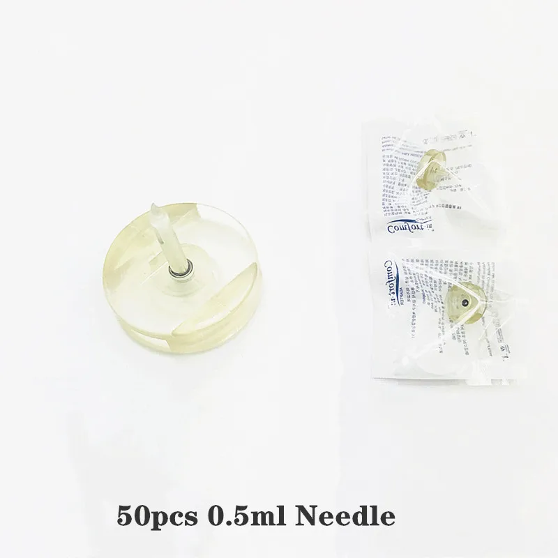 50pcs 0.5ml Needle Красота кожи 2 в 1 гиалуроновая ручка 0,3 мл и 0,5 мл Гиалуроновая кислота ручка для наполнителя губ Филлер губ против морщин губ лифтинг - Color: 50pcs 0.5ml Needle