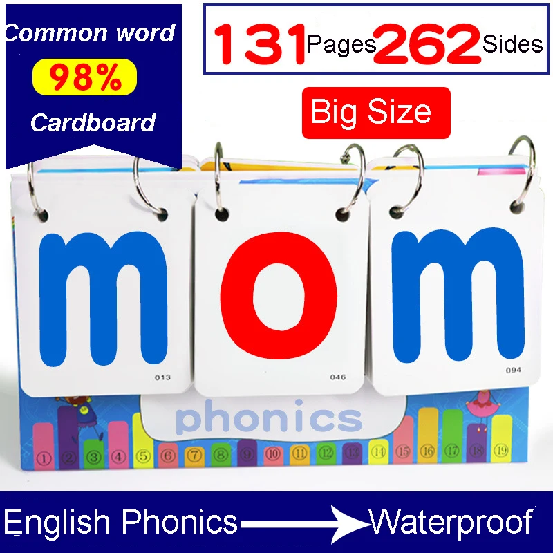 131 шт./компл. английская фоническая правописанная настольная календарь обучение