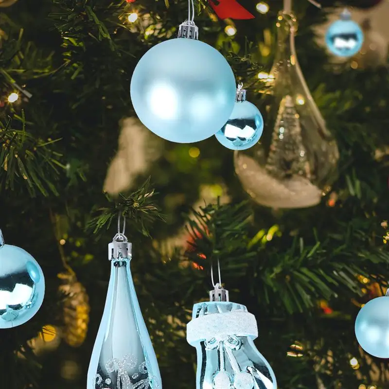 

60pcs Christmas Bright Light Ball Christmas Tree Decoration Ball Painted Ball