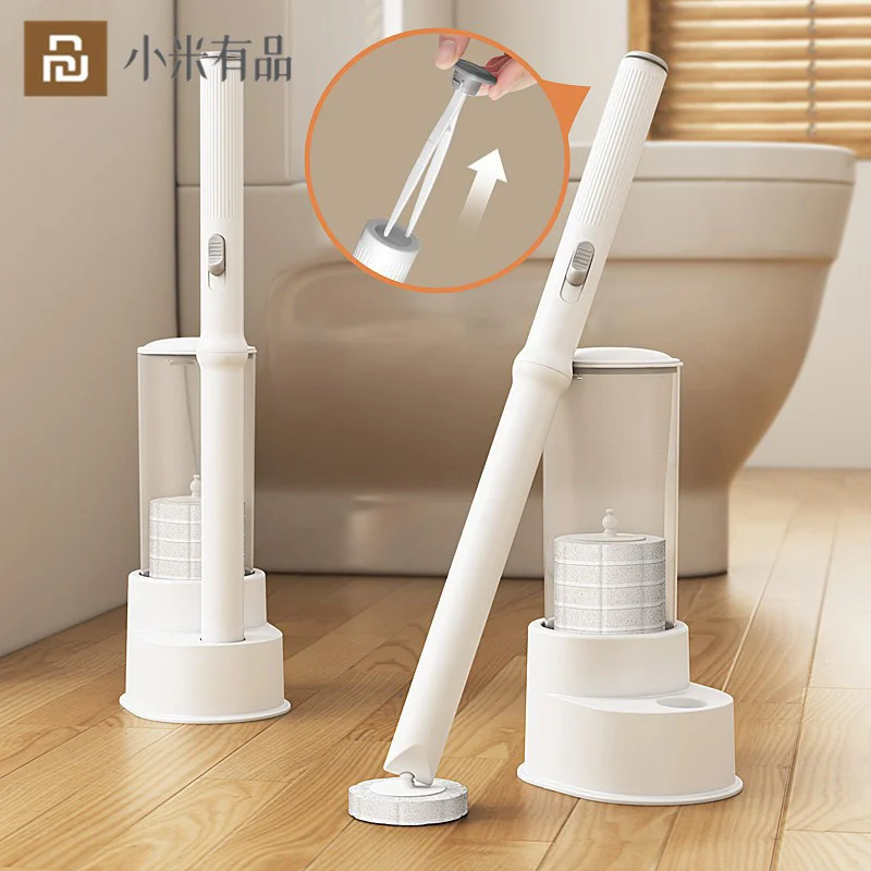 

Disposable Toilet Brush Set Long Handle Toilet Cleaner Brush With 14Pcs Brush Heads Cleaning Tool For Home Bathroom From Youpin